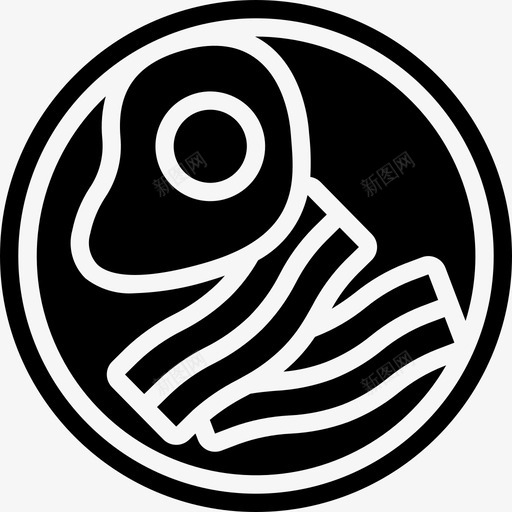 油炸早餐43填充svg_新图网 https://ixintu.com 油炸 早餐 填充