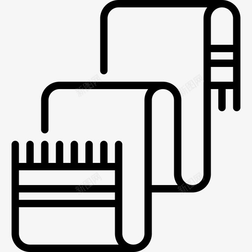 围巾冬季旅行17直线svg_新图网 https://ixintu.com 围巾 冬季 旅行 直线