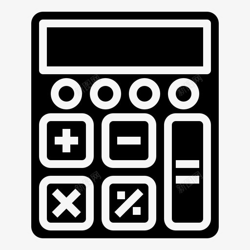 计算器银行和金融53填充svg_新图网 https://ixintu.com 计算器 银行 金融 填充