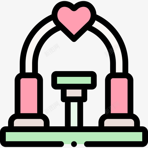 祭坛婚礼243线性颜色svg_新图网 https://ixintu.com 祭坛 婚礼 线性 颜色
