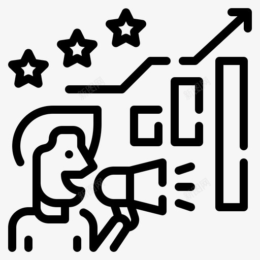 统计学影响者营销8线性svg_新图网 https://ixintu.com 统计学 影响 营销 线性