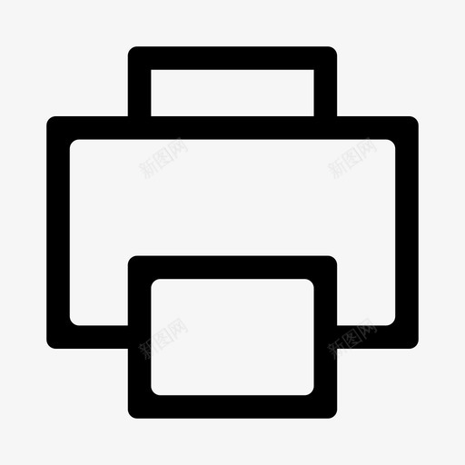 打印打印机基本接口元件svg_新图网 https://ixintu.com 打印 打印机 基本 接口 元件