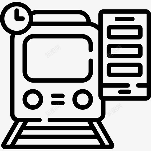 列车技术100线性svg_新图网 https://ixintu.com 列车 技术 线性