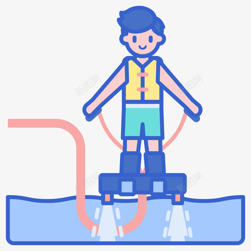 广告牌水上运动2线性颜色svg_新图网 https://ixintu.com 广告牌 水上运动 线性 颜色
