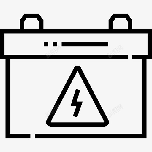 蓄电池电工工具和元件11线性svg_新图网 https://ixintu.com 蓄电池 电工 工具 元件 线性