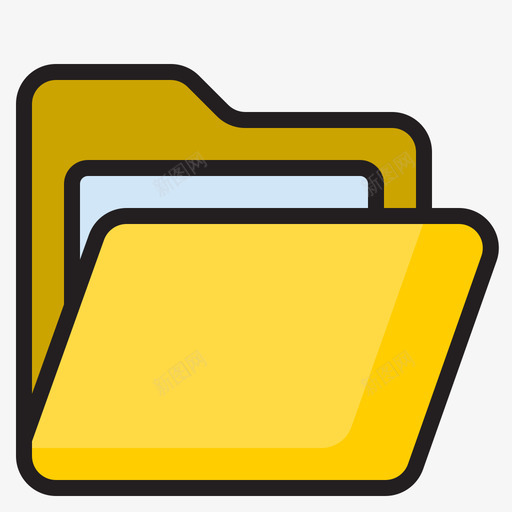 文件夹office197线性颜色svg_新图网 https://ixintu.com 文件夹 office 线性 颜色