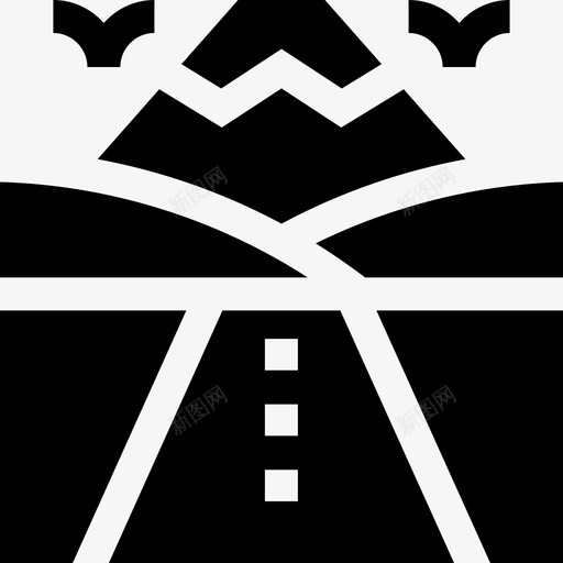 道路景观87填充svg_新图网 https://ixintu.com 道路 景观 填充