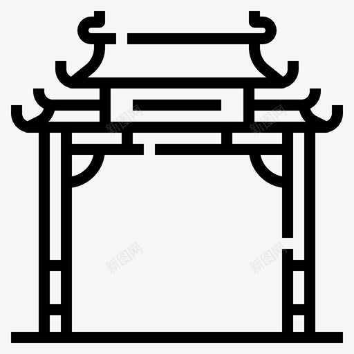 牌坊中国96直系svg_新图网 https://ixintu.com 牌坊 中国 直系