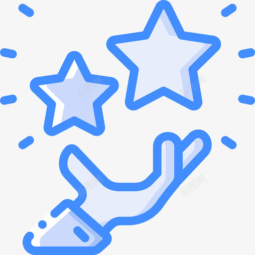 星星天才7蓝色svg_新图网 https://ixintu.com 星星 天才 蓝色