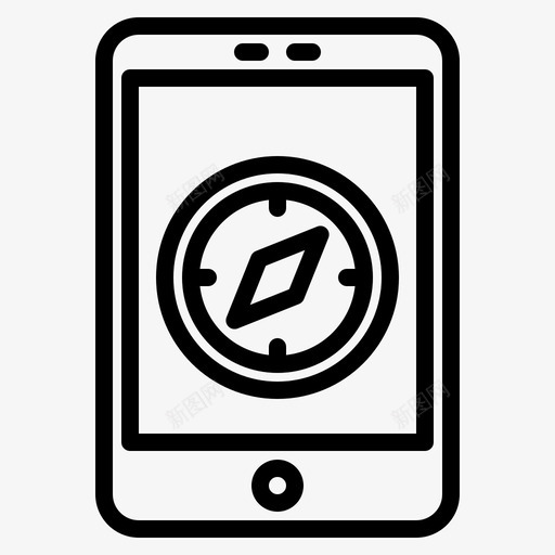 罗盘导航和地图5直线svg_新图网 https://ixintu.com 罗盘 导航 地图 直线