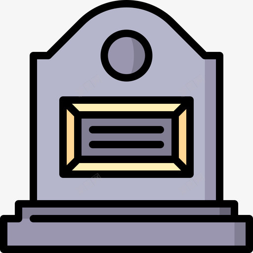 墓碑葬礼36直线颜色svg_新图网 https://ixintu.com 墓碑 葬礼 直线 颜色