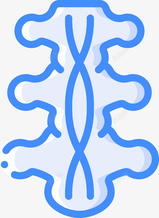 脊髓神经学3蓝色svg_新图网 https://ixintu.com 脊髓 神经学 蓝色