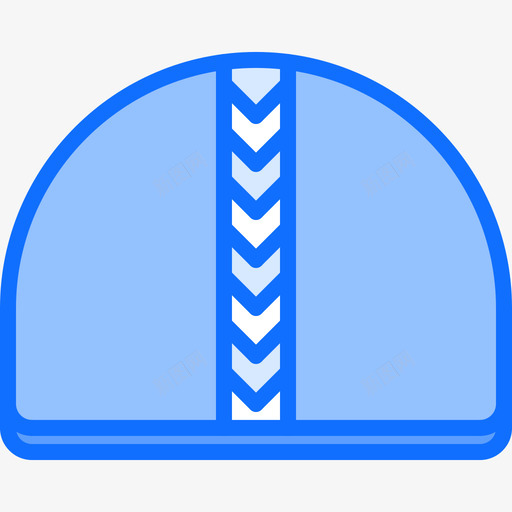 泳帽1号蓝色svg_新图网 https://ixintu.com 泳帽 1号 蓝色