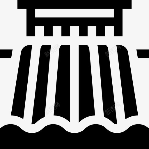 双滑梯水上乐园10已填充svg_新图网 https://ixintu.com 滑梯 水上乐园 填充