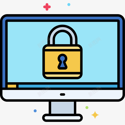 网络安全网络安全37线性颜色svg_新图网 https://ixintu.com 网络安全 线性 颜色