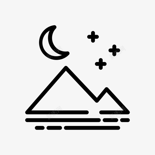 大自然夜山夜间观星svg_新图网 https://ixintu.com 大自然 夜山 夜间 观星 星光 户外 露营 户外活动