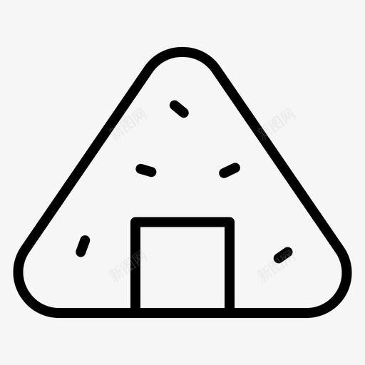 Onigiri快餐111直系svg_新图网 https://ixintu.com Onigiri 快餐 直系