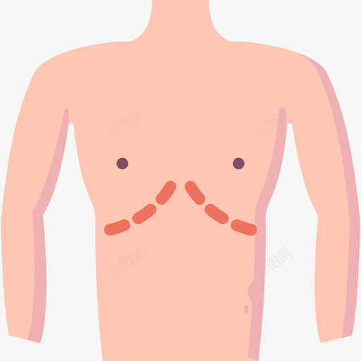 腹部成形术整形手术44扁平svg_新图网 https://ixintu.com 腹部 成形术 整形 手术 扁平