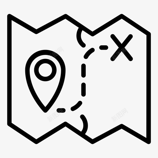 地图森林野营svg_新图网 https://ixintu.com 地图 森林 野营