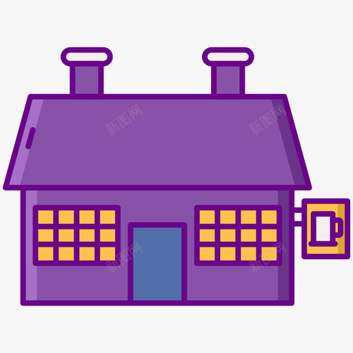 酒吧酿酒厂2线性颜色svg_新图网 https://ixintu.com 酒吧 酿酒 酒厂 线性 颜色