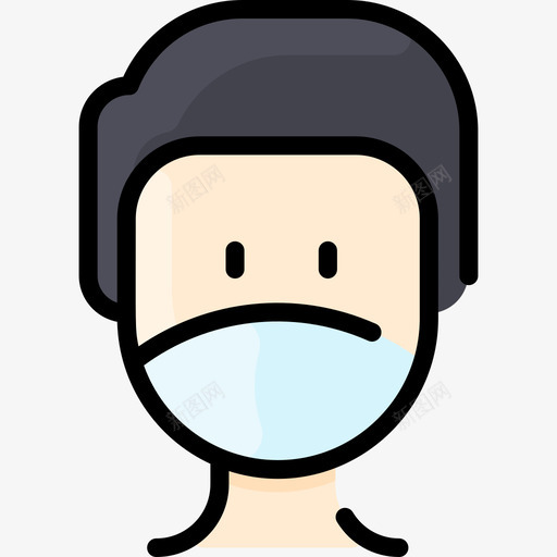 男病毒传播82线状颜色svg_新图网 https://ixintu.com 病毒 传播 线状 颜色