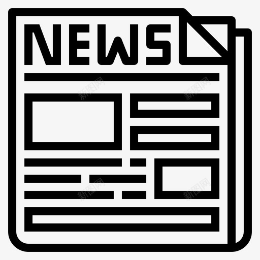 报纸公共汽车站1直线svg_新图网 https://ixintu.com 报纸 公共 公共汽车 汽车站 直线
