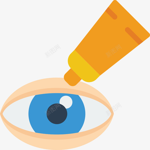 眼睛眼科扁平svg_新图网 https://ixintu.com 眼睛 眼科 扁平