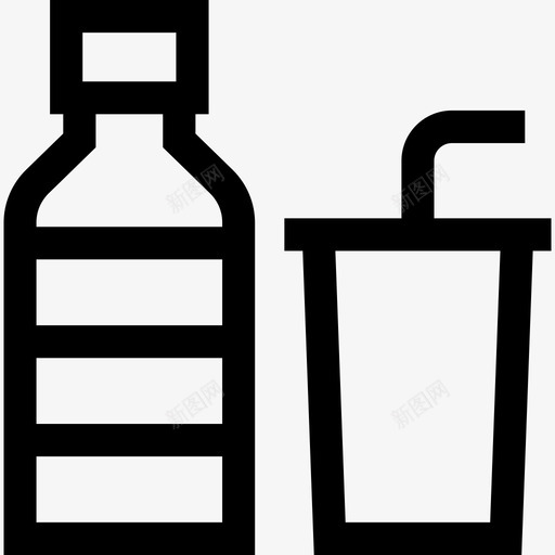 塑料污染51线性svg_新图网 https://ixintu.com 塑料 污染 线性