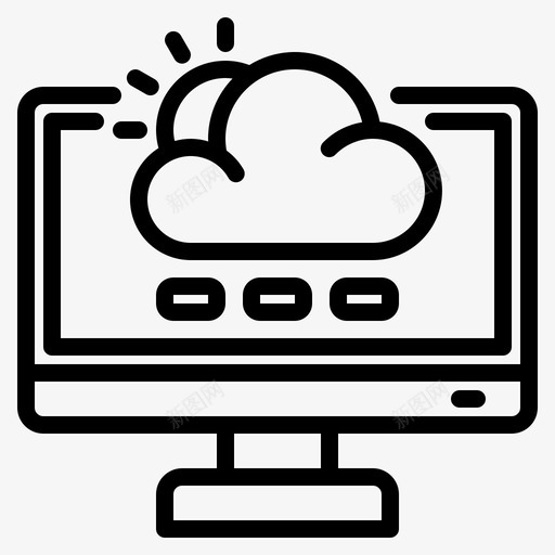 天气计算机应用1线性svg_新图网 https://ixintu.com 天气 计算机 应用 线性