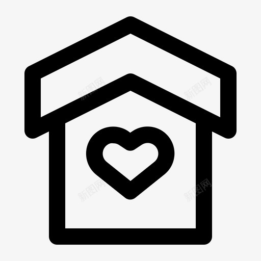 家甜蜜的家家的甜蜜的家房子svg_新图网 https://ixintu.com 甜蜜 爱情 房子 婚礼