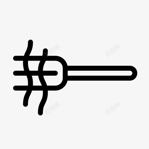 叉子吃食物svg_新图网 https://ixintu.com 食物 叉子 勺子 字形 图标