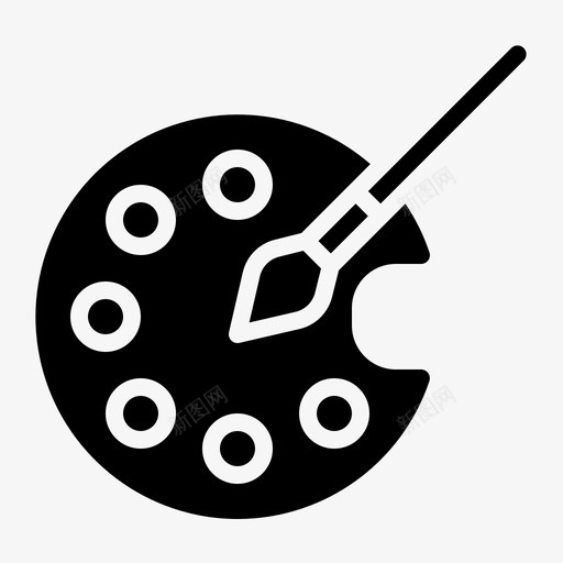 调色板图形设计171字形svg_新图网 https://ixintu.com 调色板 图形设计 字形