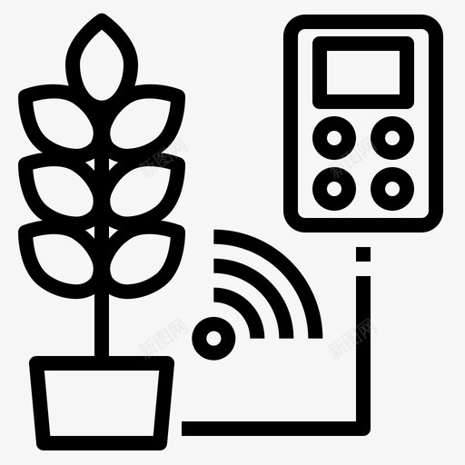 热量计算器农业智能1线性svg_新图网 https://ixintu.com 热量 热量计 计算器 农业 智能 线性