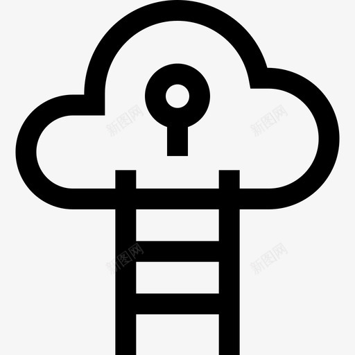 云互联网安全57线性svg_新图网 https://ixintu.com 互联网 安全 线性