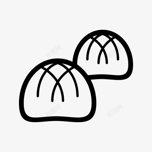 小面包烘焙面包svg_新图网 https://ixintu.com 小面包 烘焙 面包 小麦