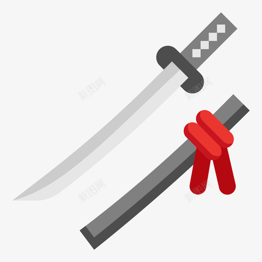 Katana日本95平坦svg_新图网 https://ixintu.com Katana 日本 平坦