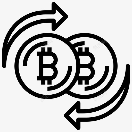 电子商务区块链和金融科技3线性svg_新图网 https://ixintu.com 电子商务 区块 金融 科技 线性