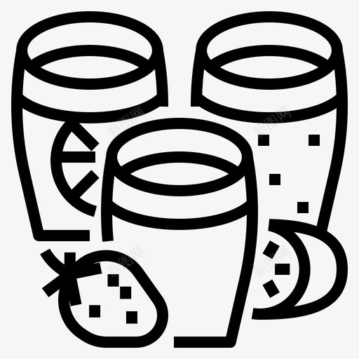果汁饮料33线性svg_新图网 https://ixintu.com 果汁 饮料 线性