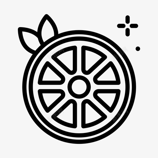 柠檬水果28直线型svg_新图网 https://ixintu.com 柠檬 水果 直线 线型