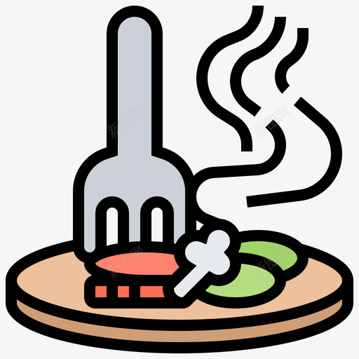 素食饮食11线性颜色svg_新图网 https://ixintu.com 素食 饮食 线性 颜色