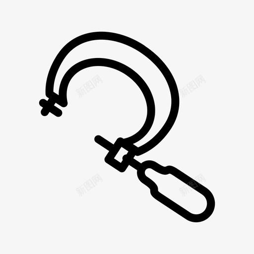 螺纹规测量工具svg_新图网 https://ixintu.com 螺纹 工具 测量