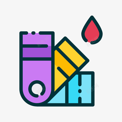 调色板织物特征12线性颜色svg_新图网 https://ixintu.com 调色板 织物 特征 线性 颜色