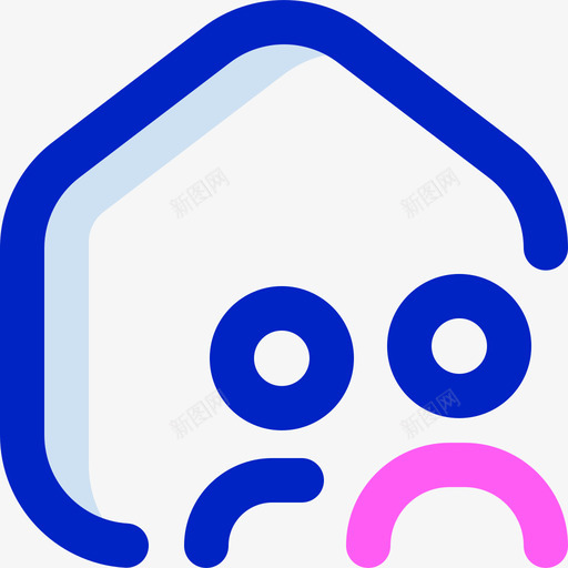 Stayhome呆在家里46彩色svg_新图网 https://ixintu.com Stayhome 呆在 呆在家 家里 彩色
