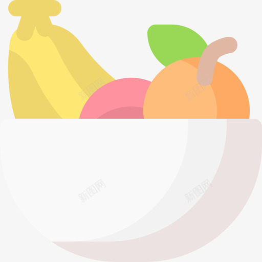 水果餐具3扁平svg_新图网 https://ixintu.com 水果 餐具 扁平