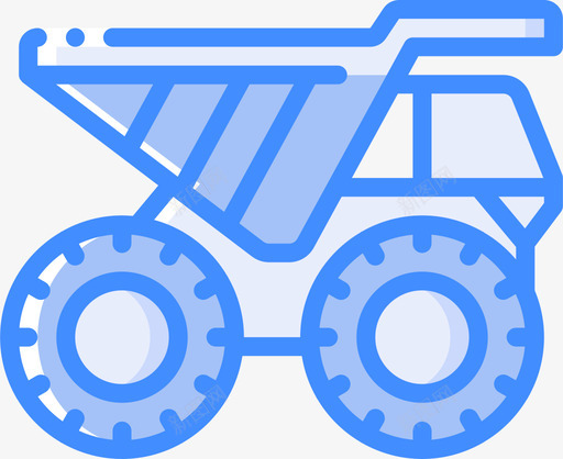 卡车工作车2蓝色svg_新图网 https://ixintu.com 卡车 工作 蓝色