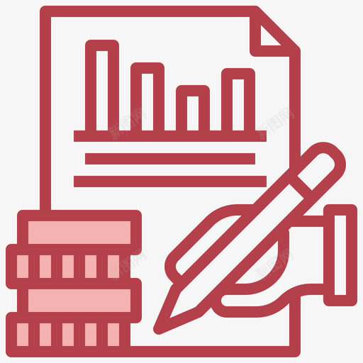 金融贷款9红色svg_新图网 https://ixintu.com 金融 贷款 红色
