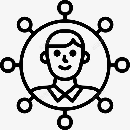 社区经理在线营销40岁直线型svg_新图网 https://ixintu.com 社区 经理 在线 营销 40岁 直线 线型