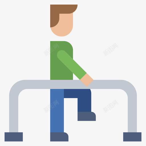 理疗残疾7扁平svg_新图网 https://ixintu.com 理疗 残疾 扁平