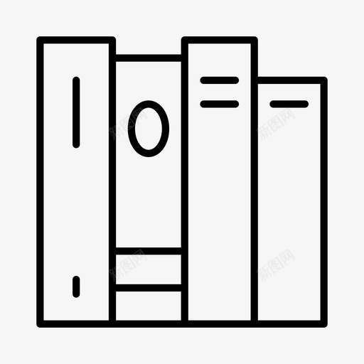 图书馆书阅读svg_新图网 https://ixintu.com 阅读 图书馆 学习 建筑