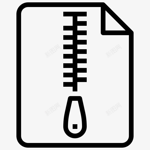 Zip对话资产28线性svg_新图网 https://ixintu.com Zip 对话 资产 线性